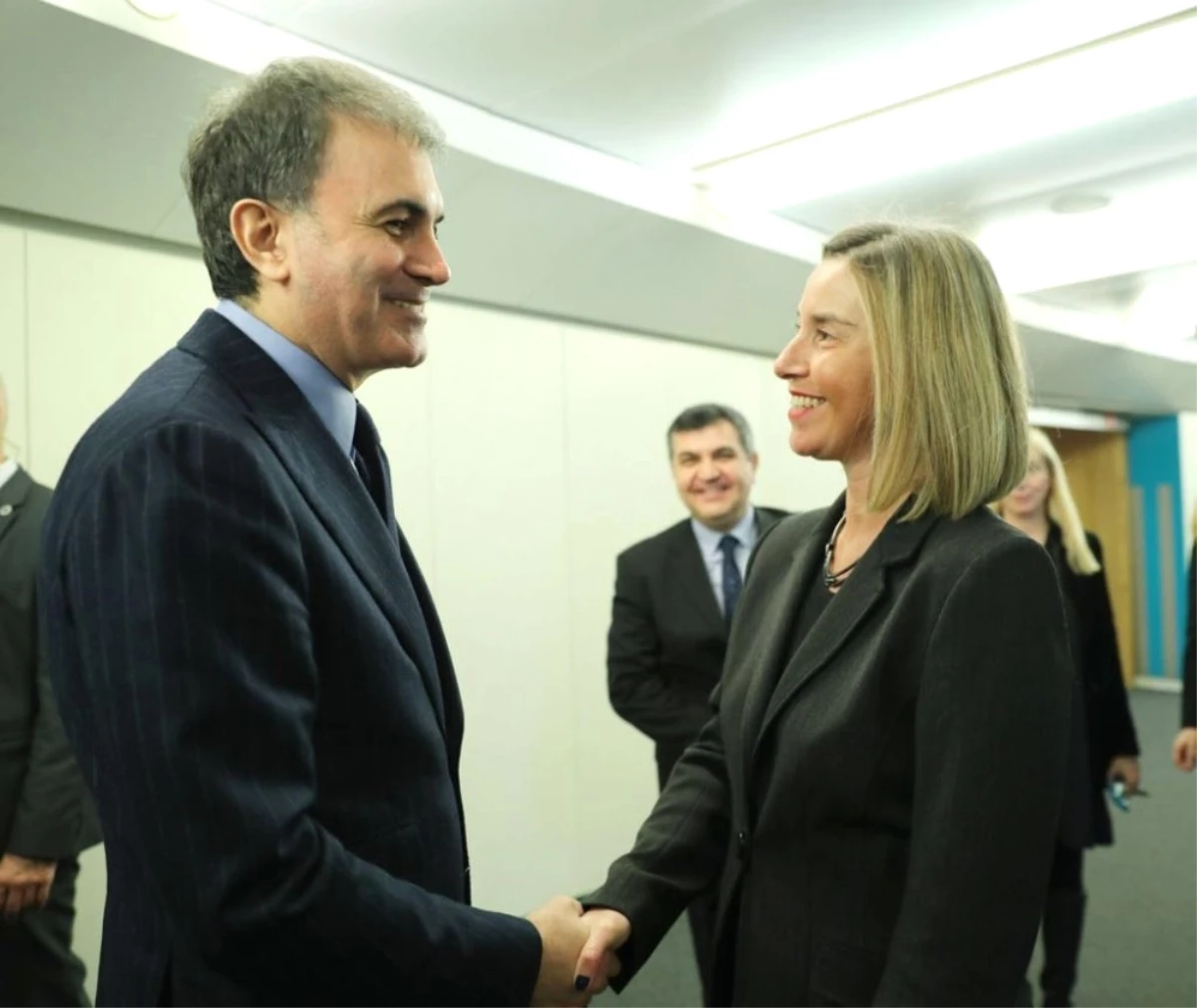 AB Bakanı Çelik, Mogherini ile Görüştü