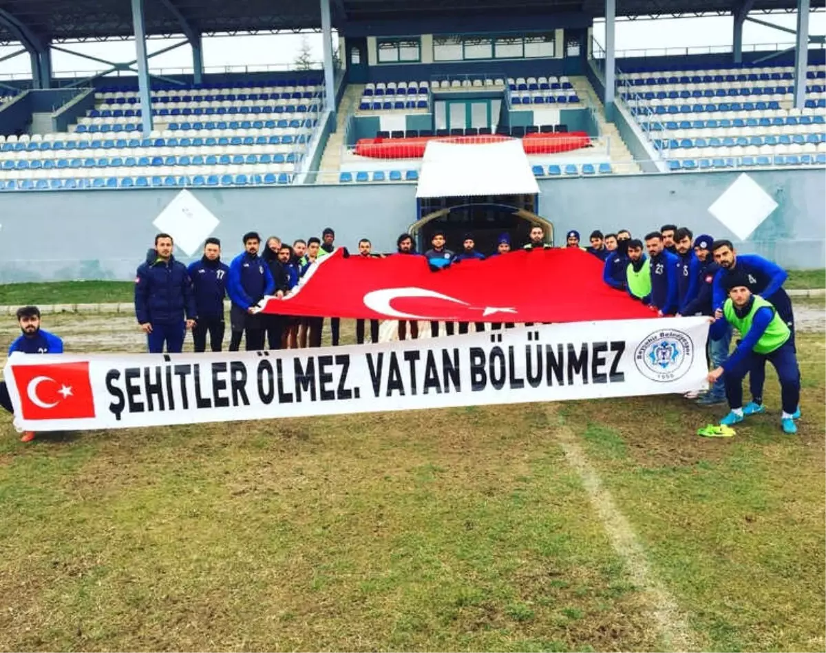 Beyşehir Belediyesporlu Futbolculardan Mehmetçiğe Destek