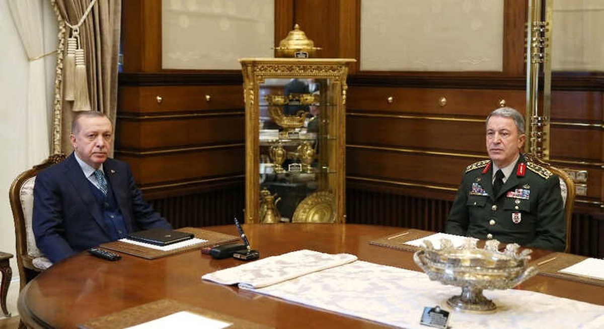 Cumhurbaşkanı Erdoğan, Orgeneral Akar\'ı Kabul Etti