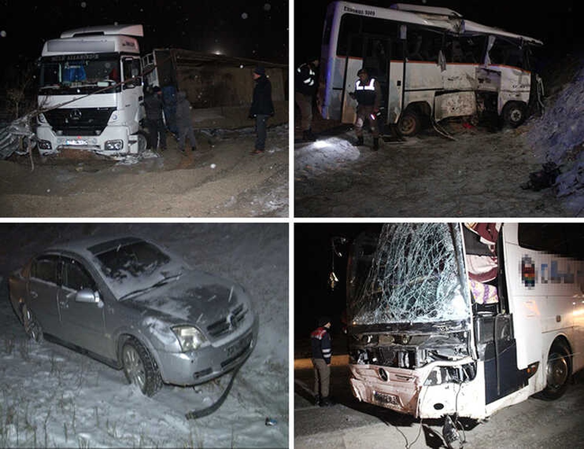 Konya\'da Zincirleme Kaza: 1 Ölü, 18 Yaralı