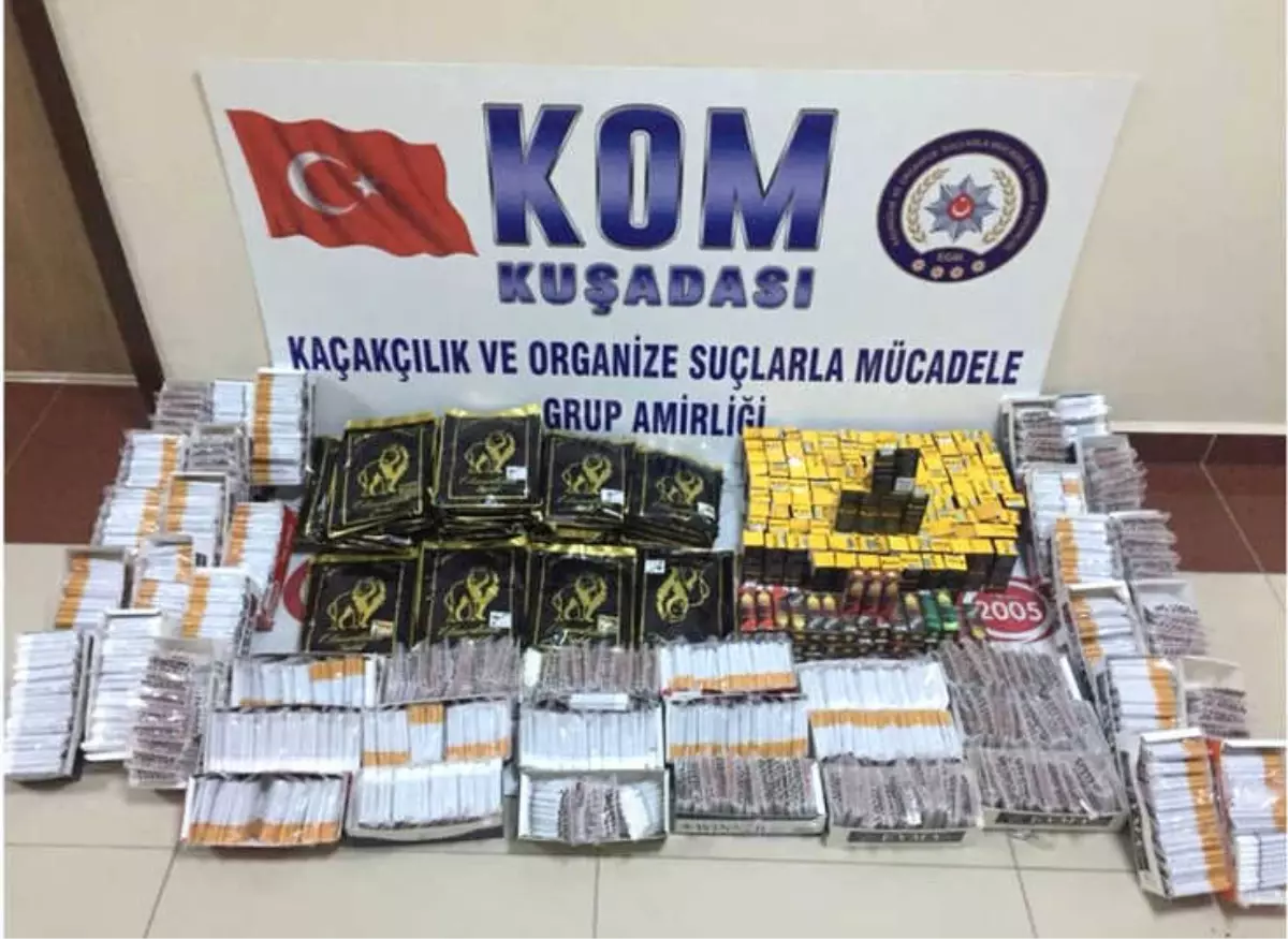Kuşadası\'nda Uyuşturucu ve Kaçak Sigara Operasyonu