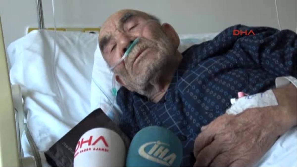 Bolu Yangında Üşüten Ali Dede Hastaneye Kaldırıldı