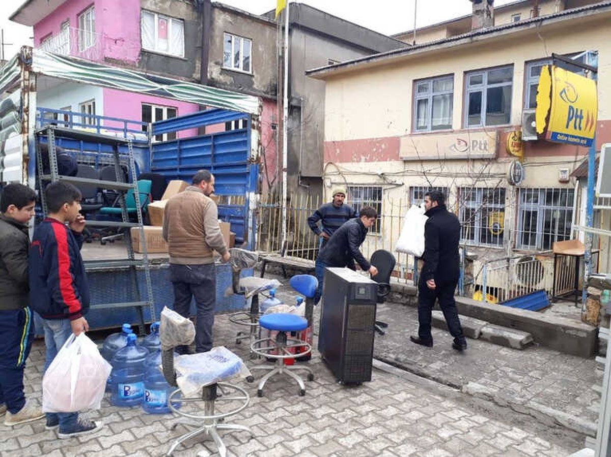 Sason PTT Binası Boşaltıldı
