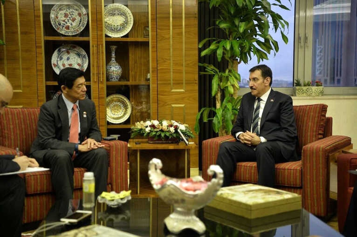Bakan Tüfenkci, Japonya Ankara Büyükelçisi Miyajima\'yı Kabul Etti