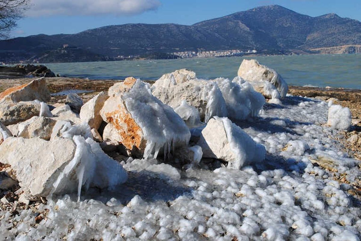 Eğirdir\'de Buz Manzaraları