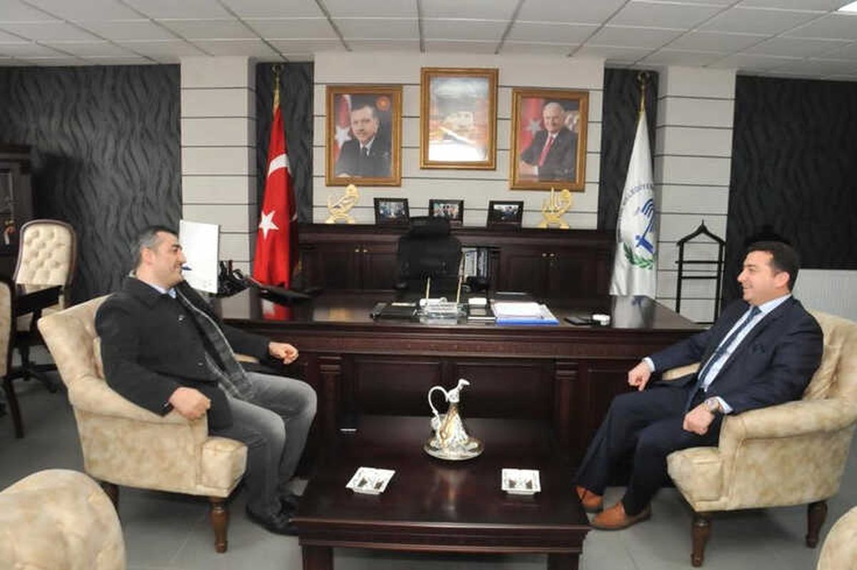 Yüksekokul Müdürü Doç. Dr. Faruk Akın\'dan Başkan Bakıcı\'ya Ziyaret
