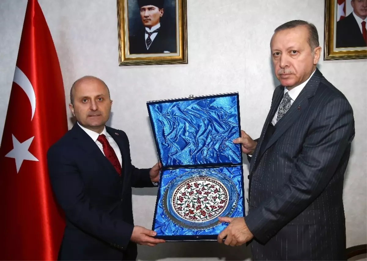 Cumhurbaşkanı Erdoğan, Amasya Valisi ve Belediye Başkanını Kabul Etti