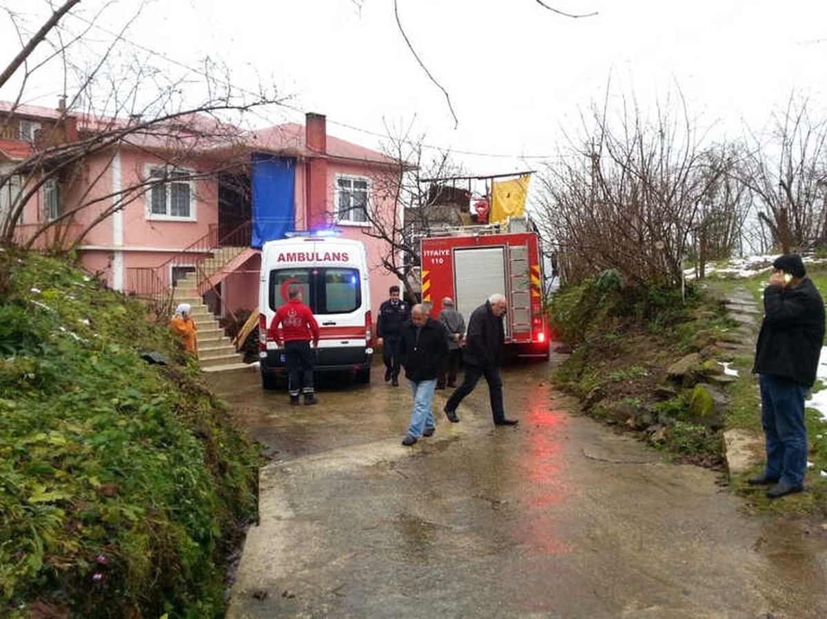Giresun\'da Ev Yangını: 1 Yaralı