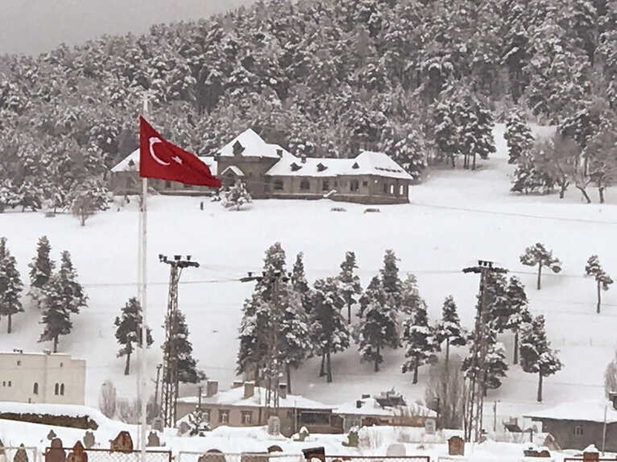 Sarıkamış\'ta Soğuktan Her Yer Kırağı Tuttu