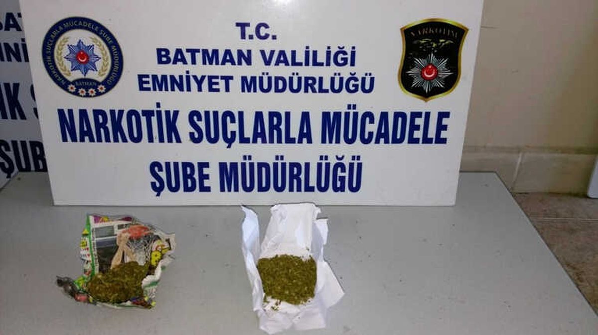 Batman\'da Esrar Maddesi Ele Geçirildi