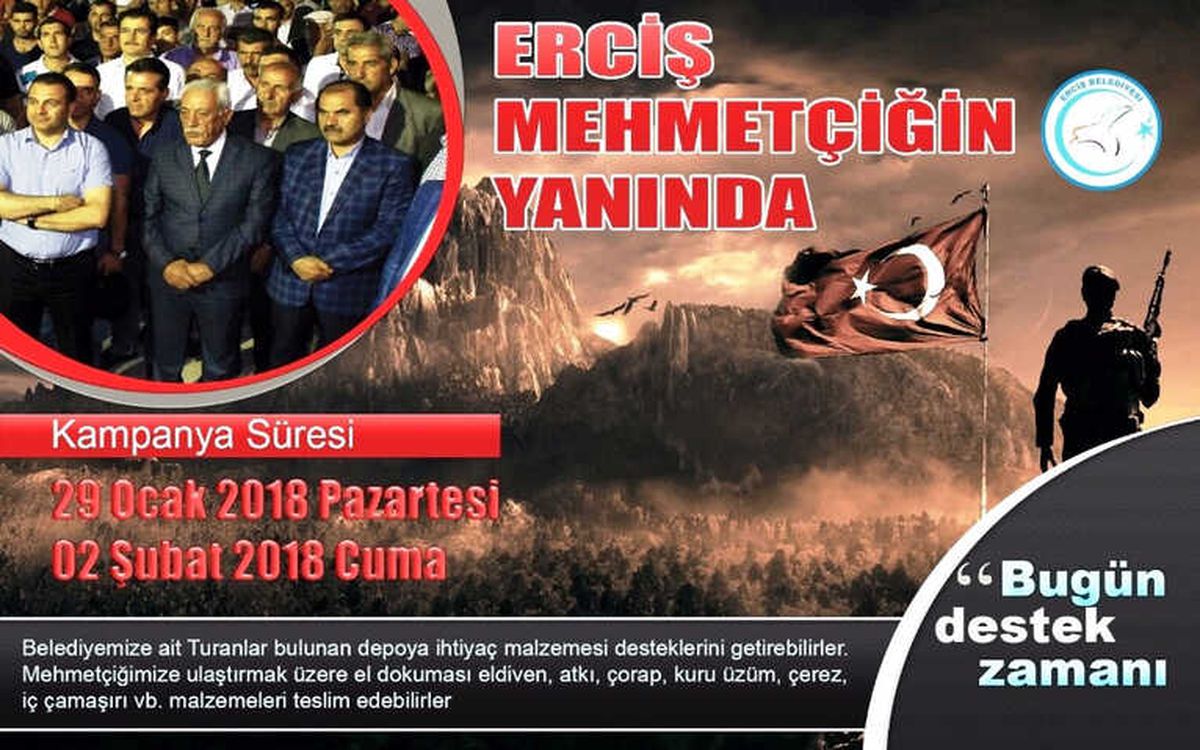 Erciş Mehmetçiğin Yanında