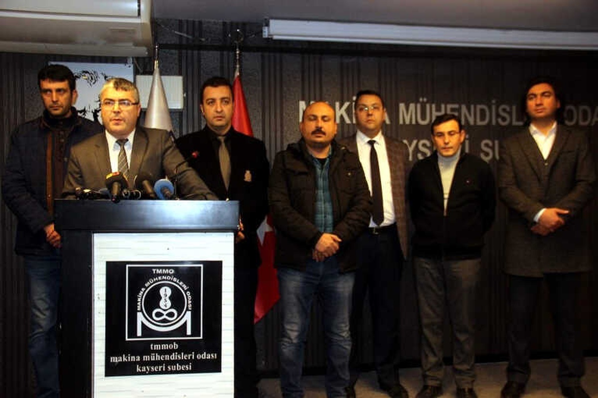 Makine Mühendisleri Odası Kayseri Şubesi\'nden TBB ve TMMOB\'ye Afrin Tepkisi