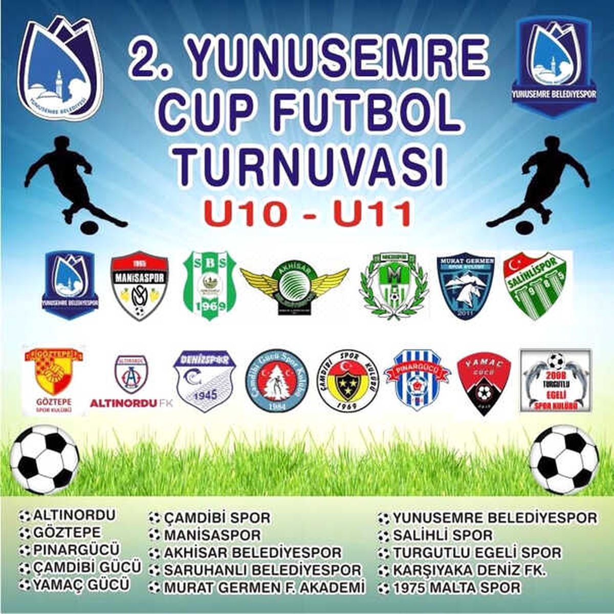 Manisa\'da 2. Yunusemre Cup Futbol Turnuvası Başlıyor