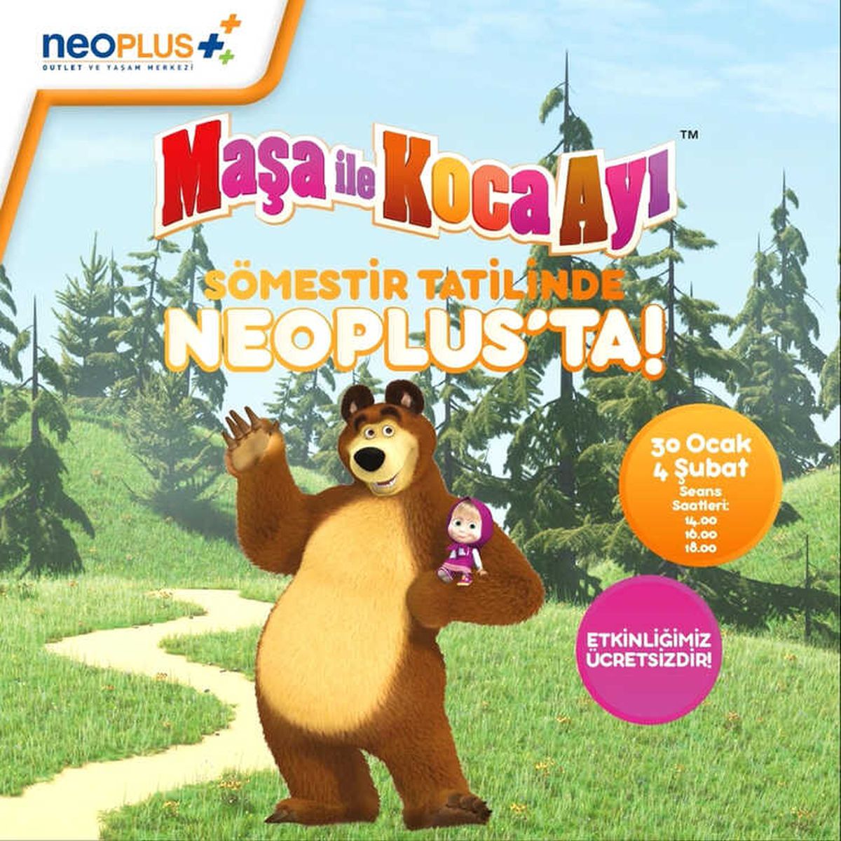 Maşa ile Koca Ayı\' Neoplus\'ta