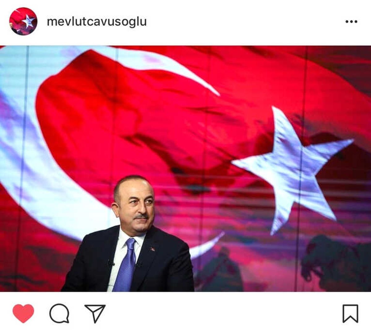 Dışişleri Bakanı Çavuşoğlu\'ndan Zeytin Dalı Harekatı\'na Bayraklı Destek