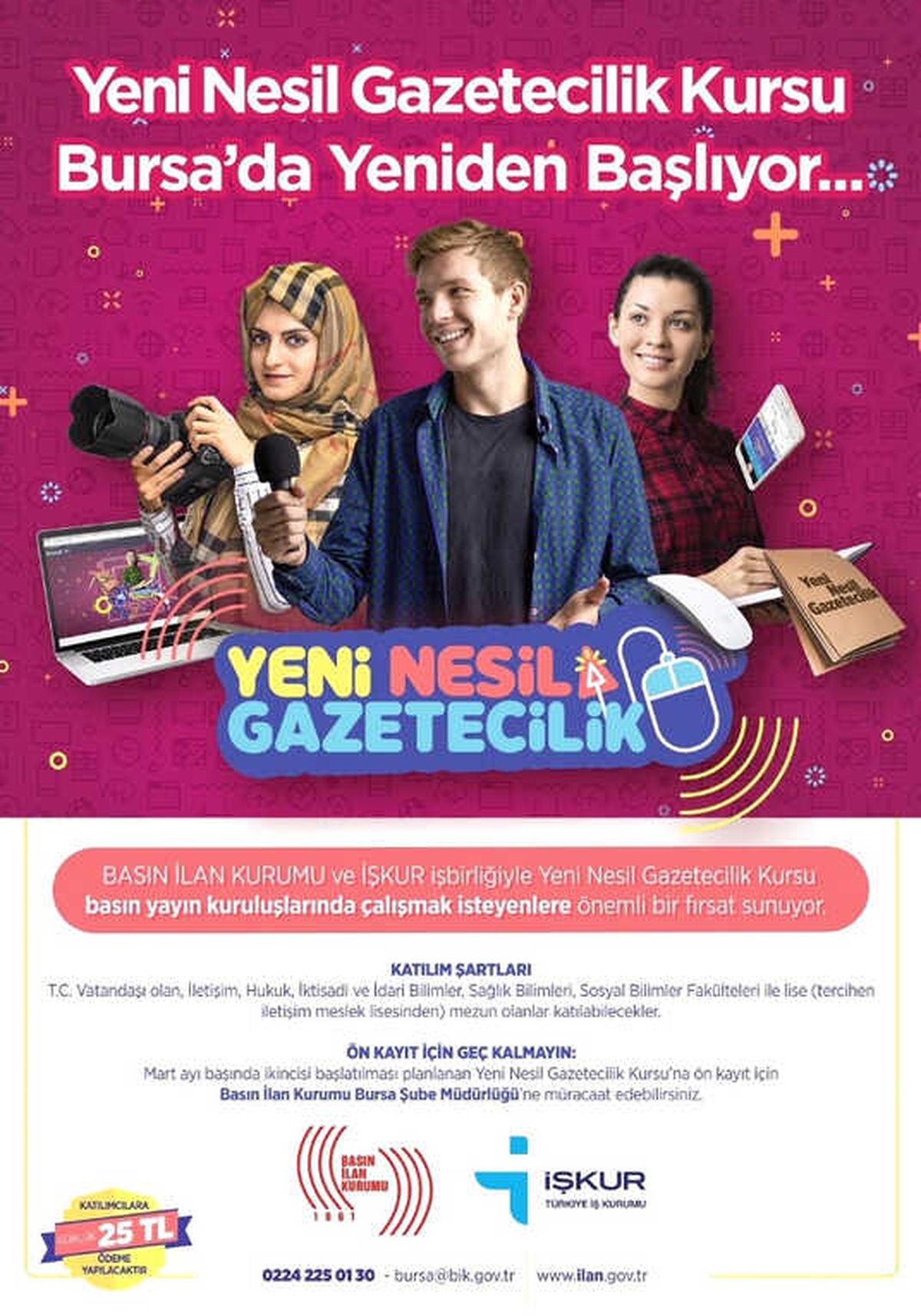 Bursalı Gazeteci Adaylarına İstihdam İmkânı