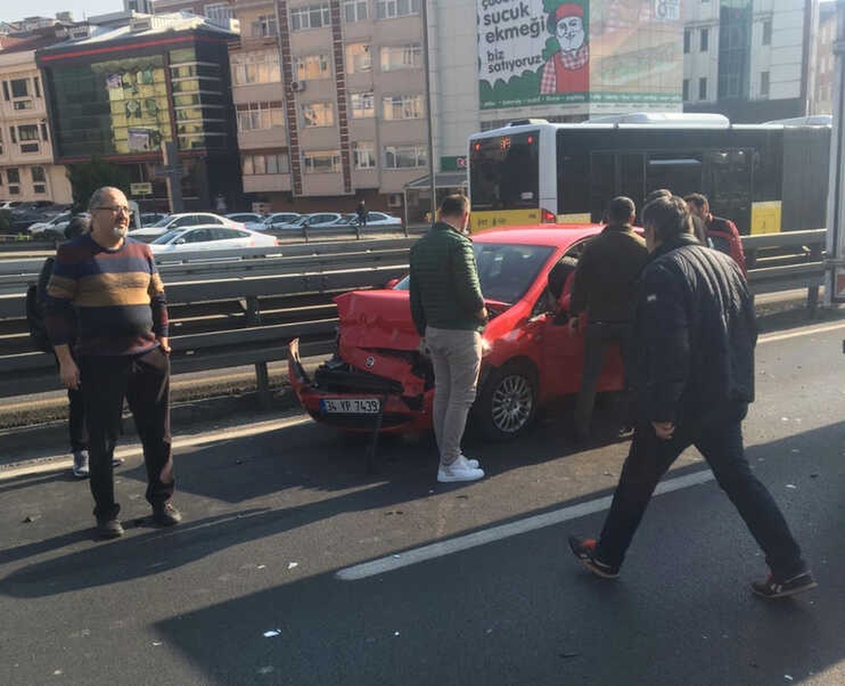 E-5\'te Trafiği Kilitleyen Kaza: 1 Yaralı