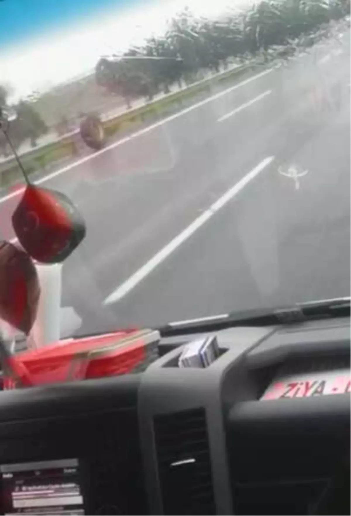 Gaziantep Otobanında İlginç Görüntü