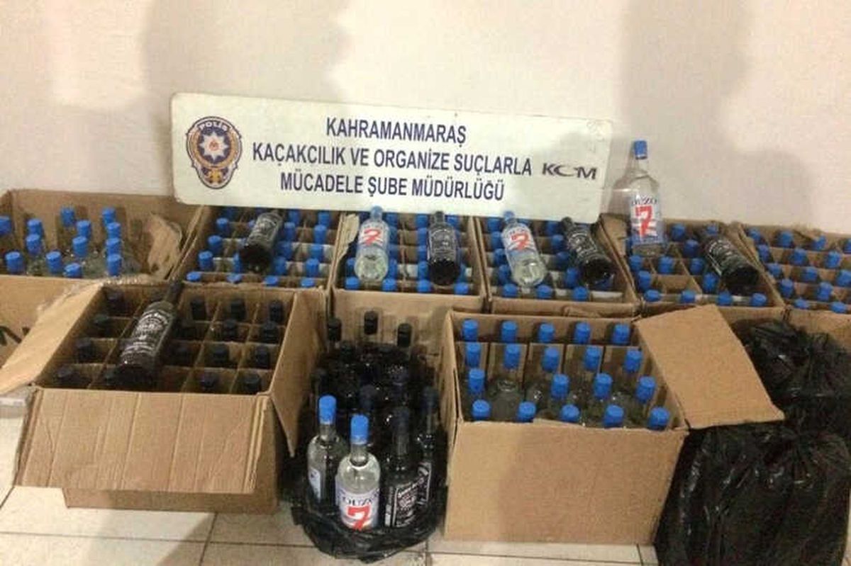 Kahramanmaraş\'ta Kaçak İçki Operasyonu