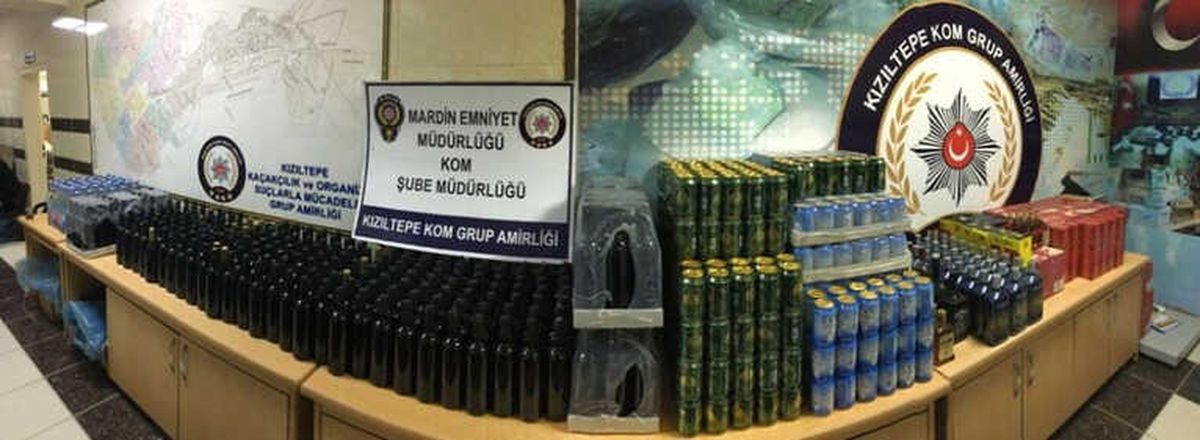 Mardin\'de Bin 24 Şişe Kaçak İçki Yakalandı