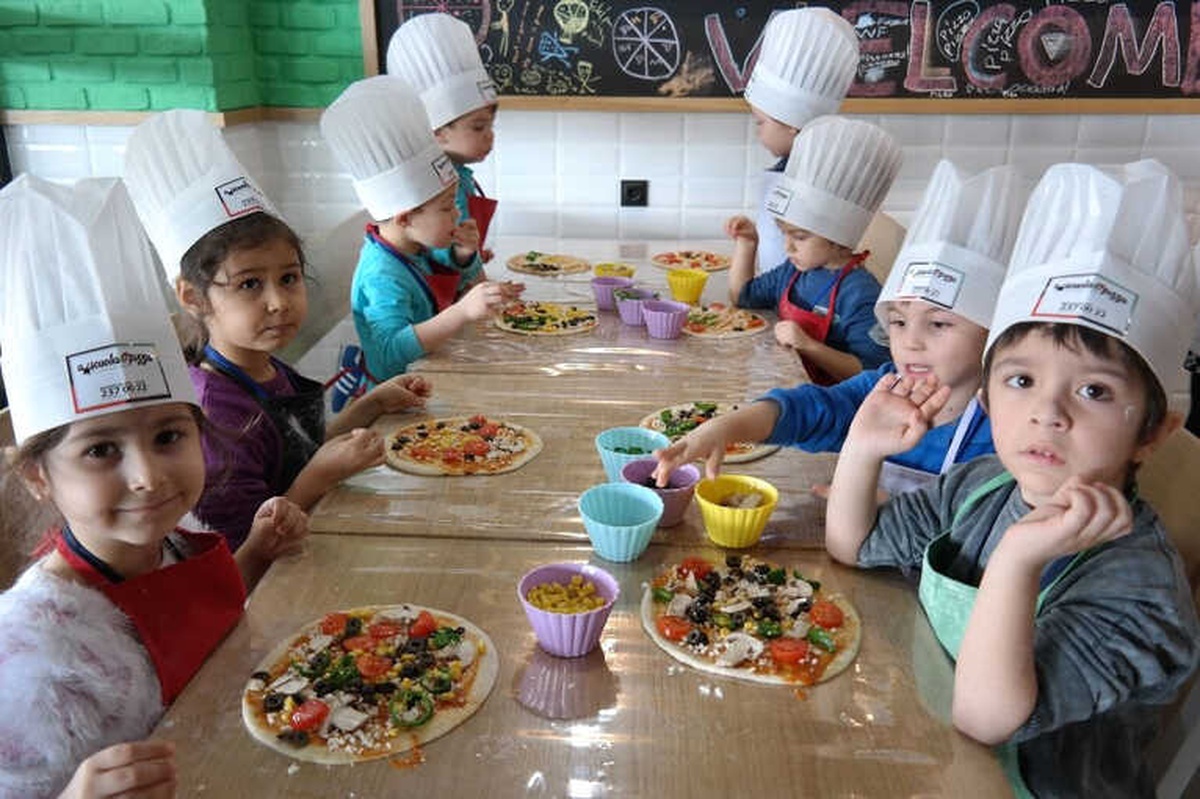 Minikler Kendi Yaptıkları Pizzaları Yediler