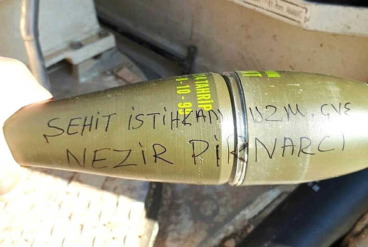 Saruhanlılı Şehidin Adı Teröristleri Vuran Havan Mühimmatında