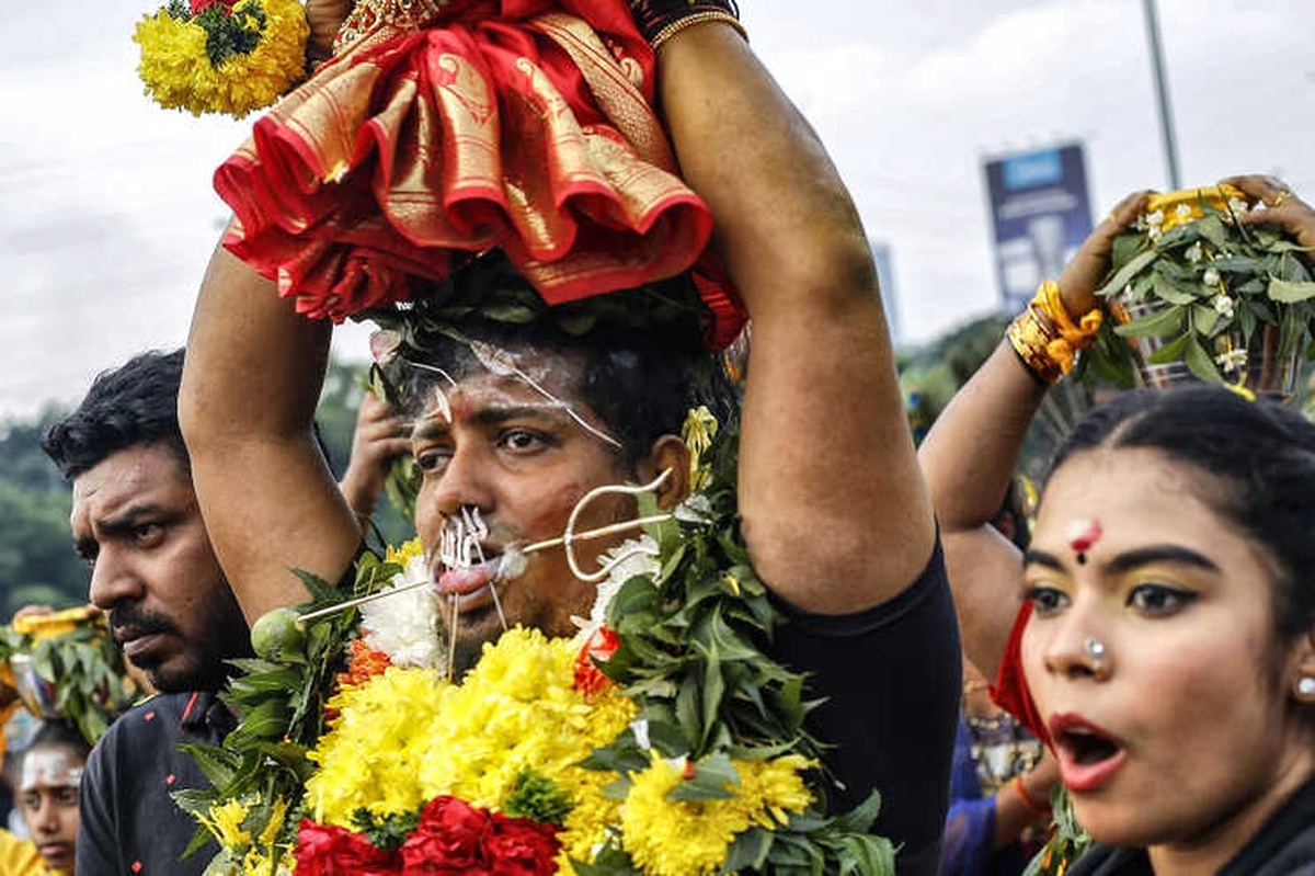 Yüz Binlerce Hindu, Thaipusam Festivali\'ne Akın Etti