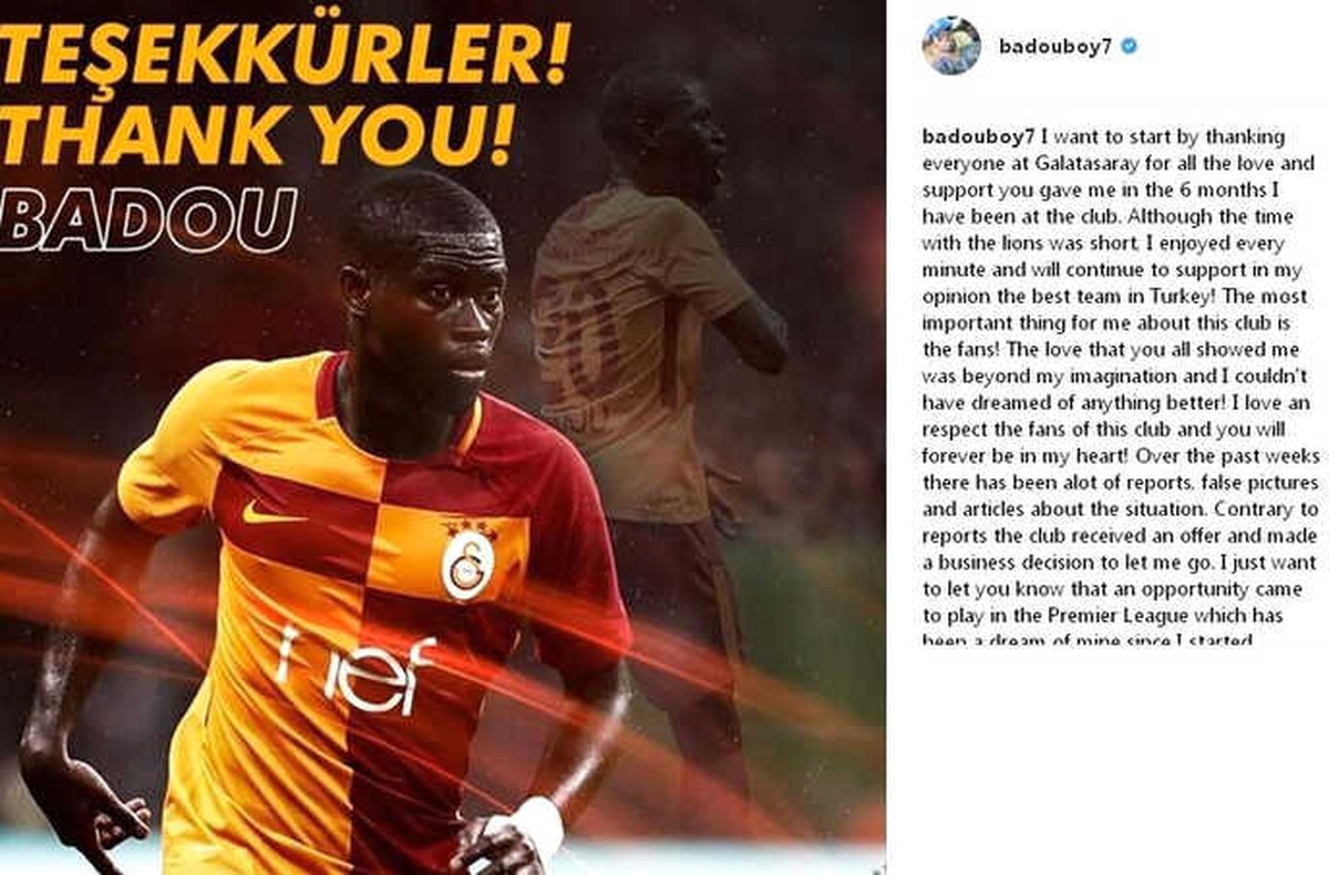 Badou Ndiaye: "Beni Seven ve Destekleyen Herkese Teşekkür Ederim"