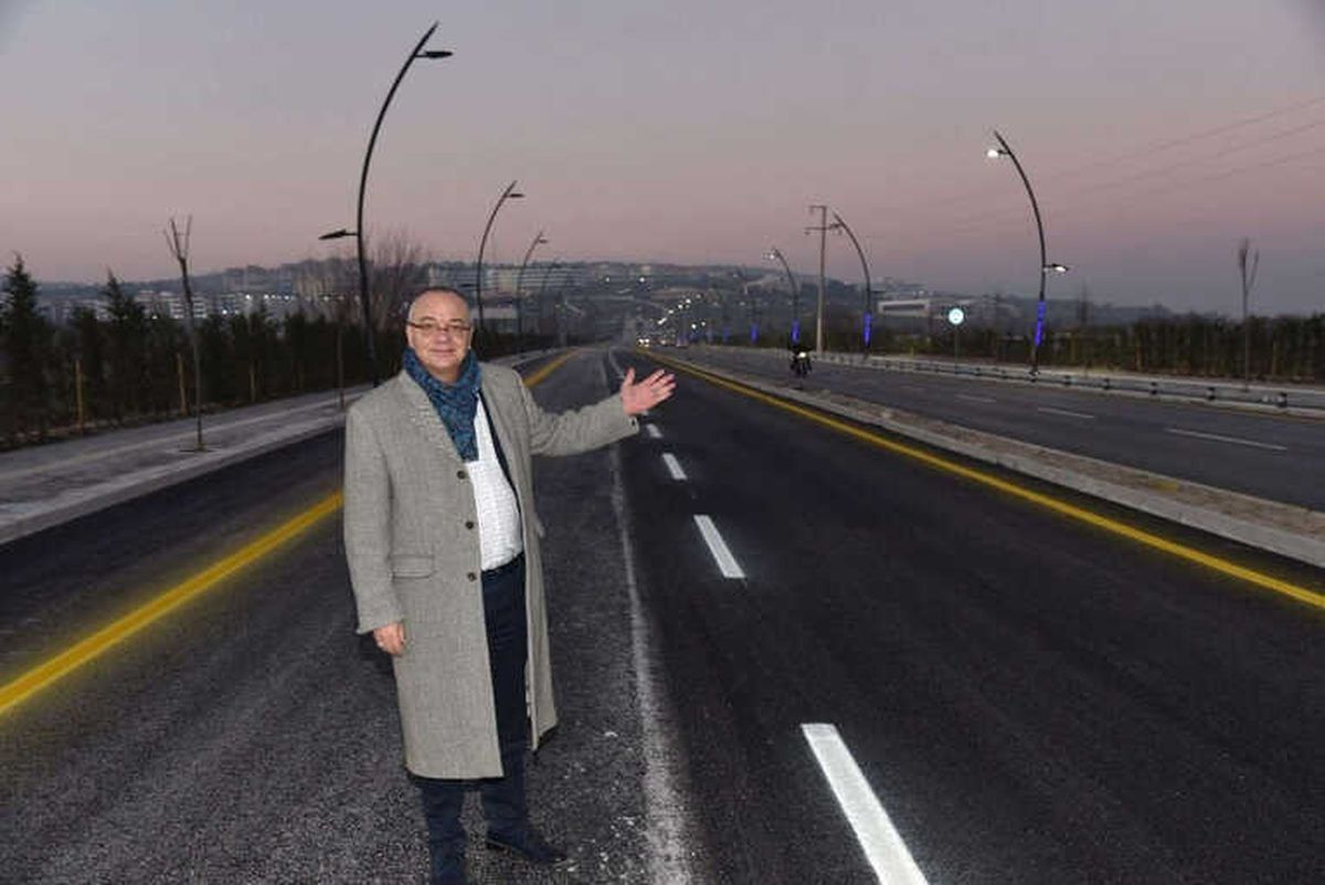 Başkan Ergün Üniversite Yolundaki Çalışmaları İnceledi