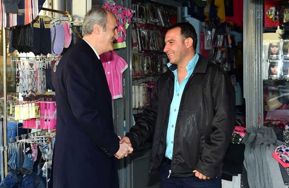 Başkan Okay, Esnafın Sorunlarını Dinledi