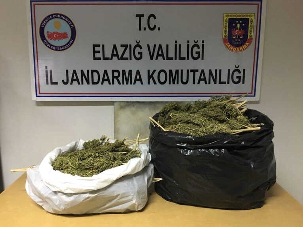Elazığ\'da 7 Kilo Esrarla Yakalanan 3 Şüpheli Tutuklandı