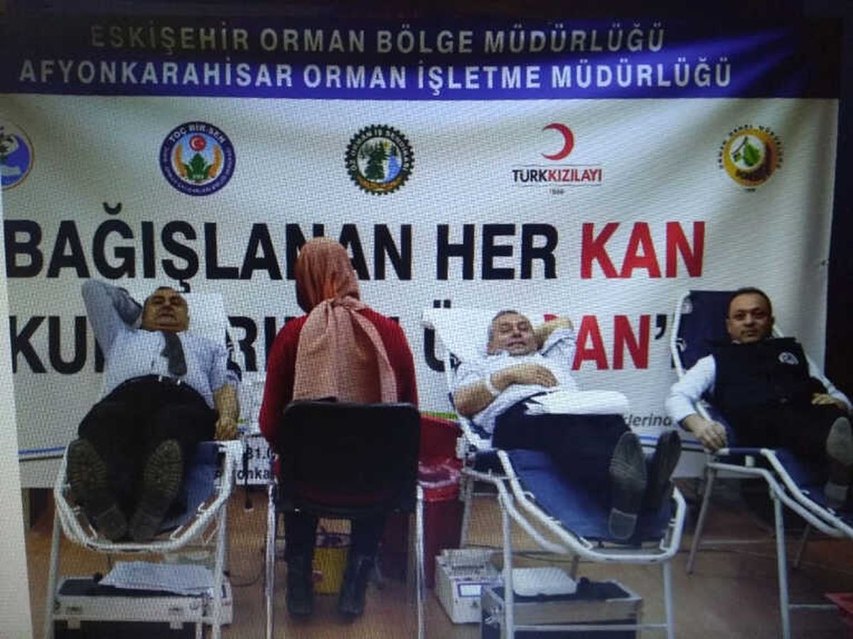 Orman İşletme Müdürlüğü Personelleri Kan Bağışında Bulundu