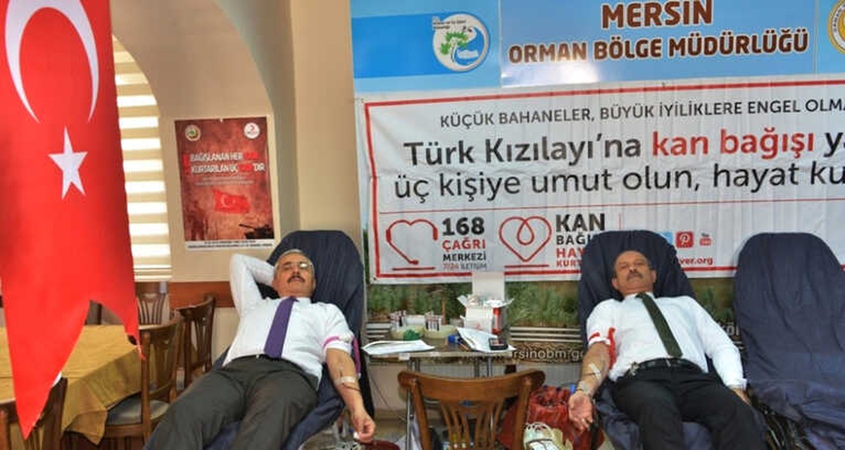 Ormancılardan \'Vatan Sana Kanım Feda\' Sloganıyla Kan Bağışı