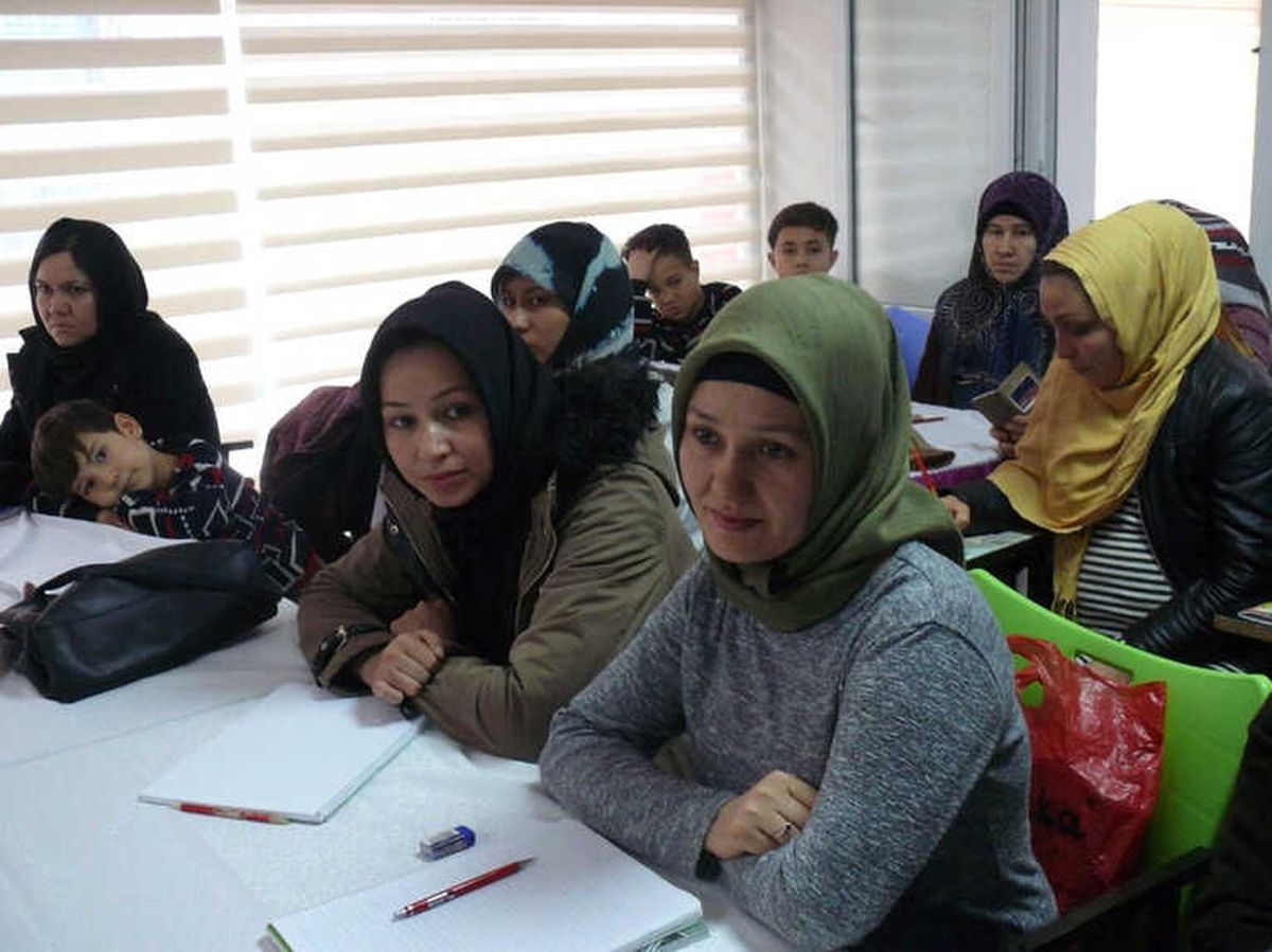 Tokat\'ta Mültecilere Türkçe Kursu