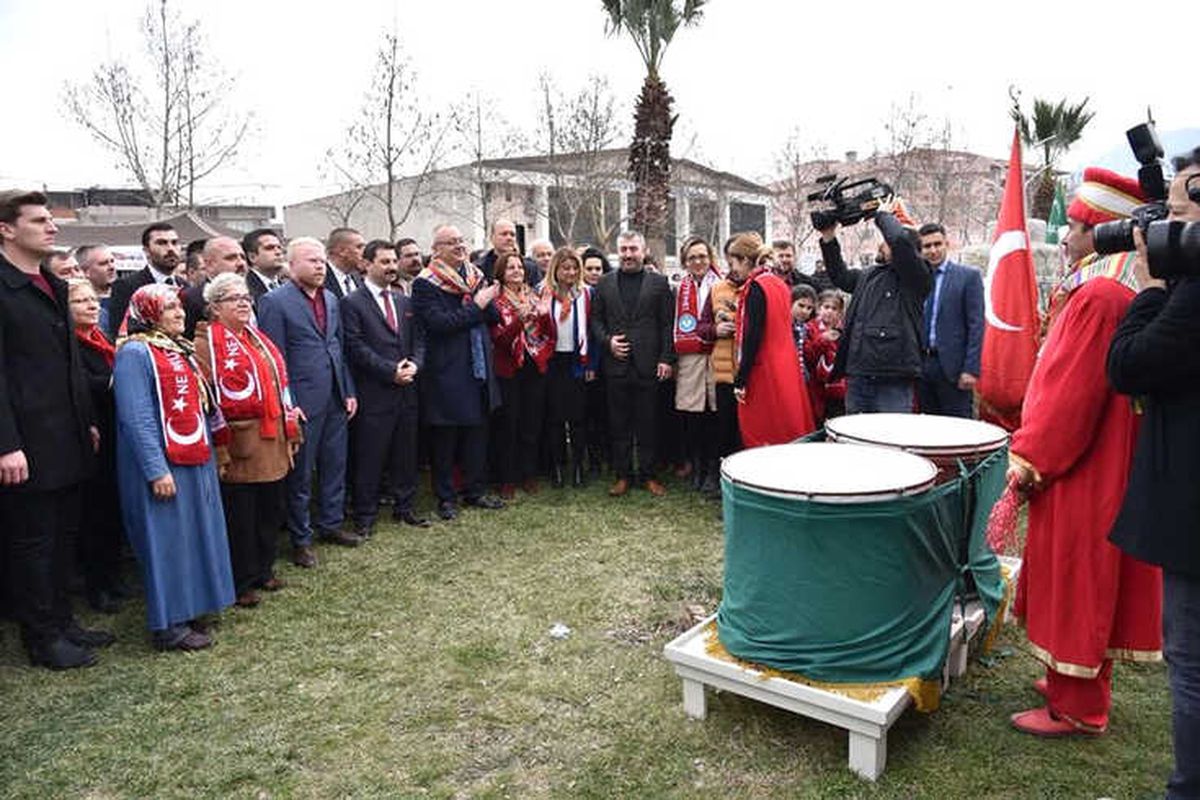 Başkan Ergün\'e Mehterli Karşılama