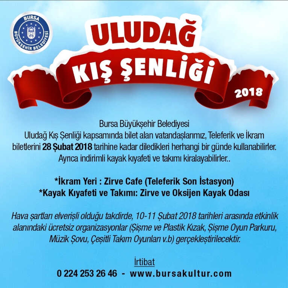 Uludağ Kış Şenliği\' 10-11 Şubat\'ta Yapılacak