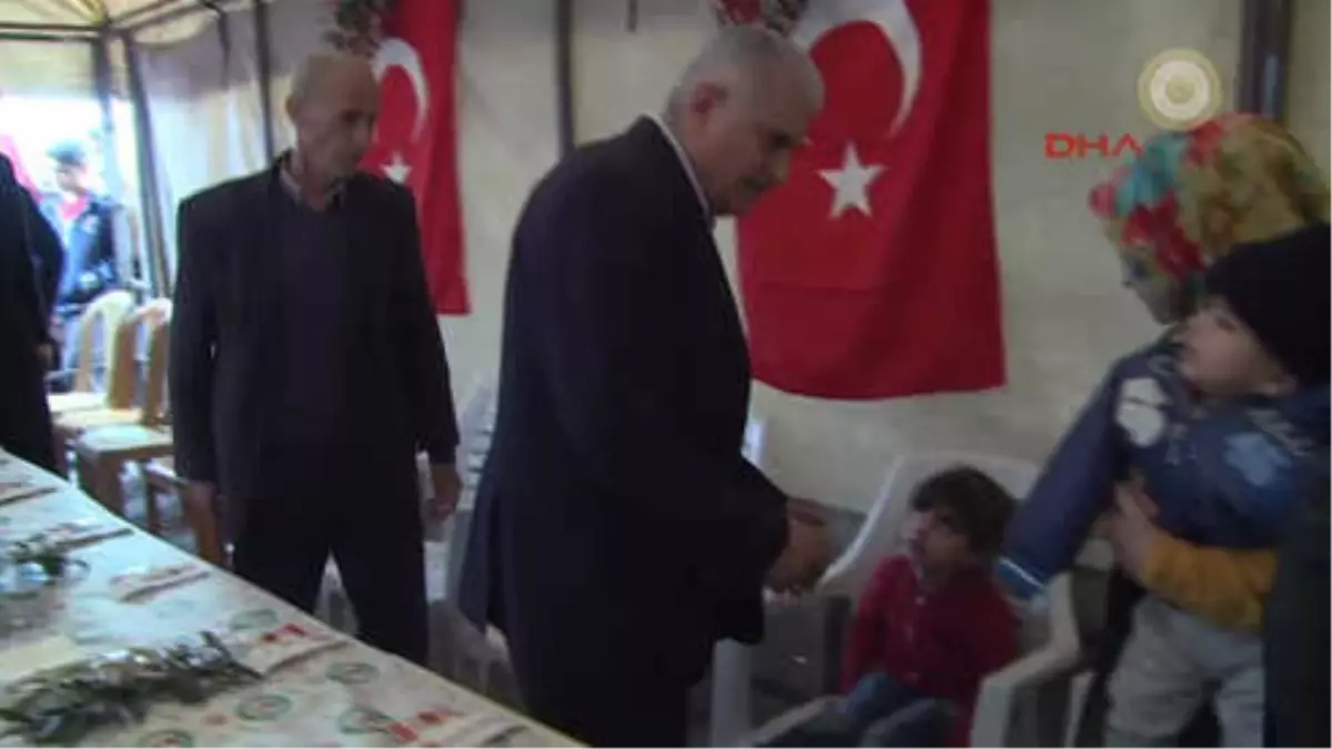 Hatay Başbakan Yıldırım Kırıkhan\' Daki Şehit Cenaze Törenine Katıldıtaziye Çadırı