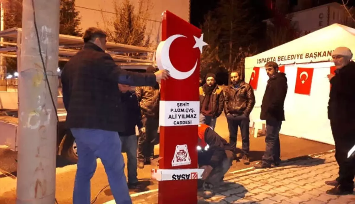 Ispartalı Şehit Ali Yılmaz\'ın İsmi Evinin Bulunduğu Caddede Yaşatılacak