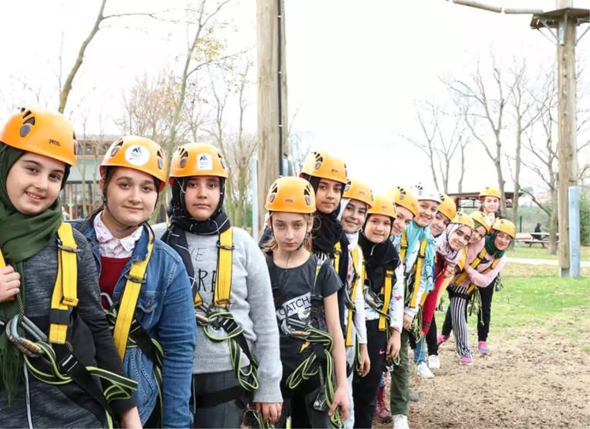 700 Öğrenci Daha Macera Park\'ta Heyecana Ortak Oldu