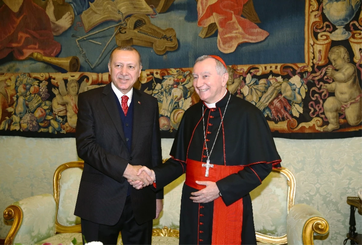 Cumhurbaşkanı Erdoğan, Kardinal Parolin\'i Kabul Etti