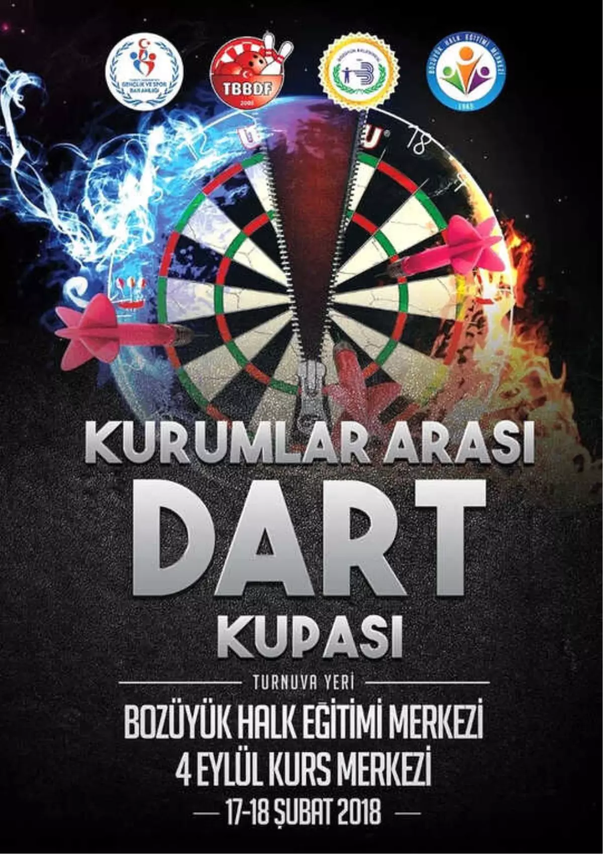 Bozüyük\'te Kurumlar Arası Dart Şampiyonası