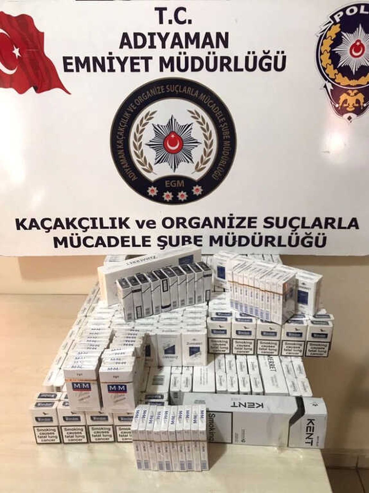 Durdurulan Araçtan Kaçak Sigara Ele Geçirildi