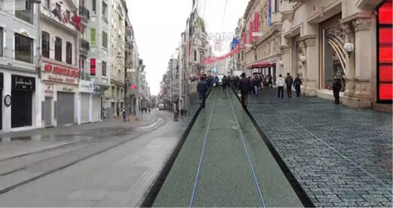 İstiklal Caddesi, Yeni Haliyle Havadan Görüntülendi