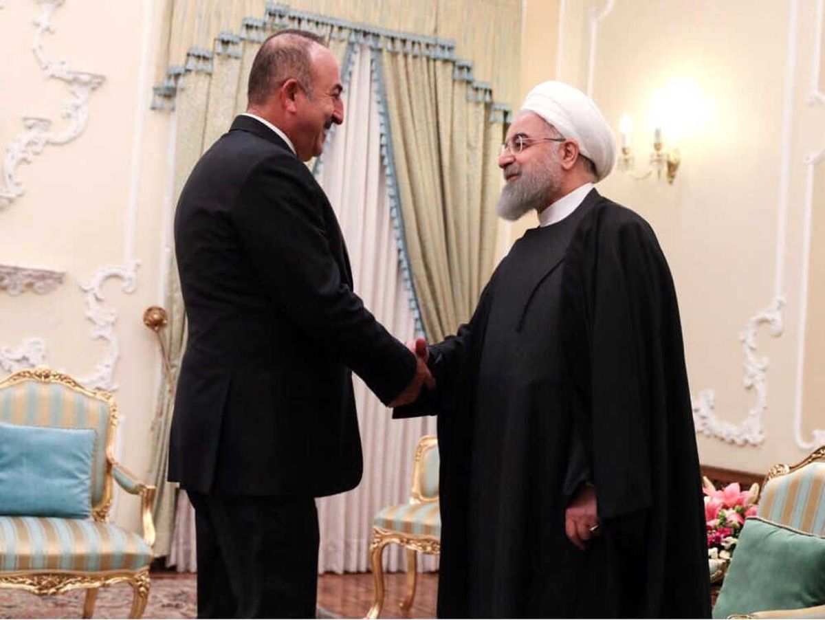 Dışişleri Bakanı Çavuşoğlu, İran Cumhurbaşkanı Ruhani ile Görüştü