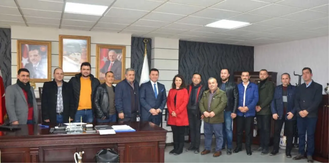 Esnaf Sanatkârlar Odası Başkan Adayı Lütfi Tokmak Başkan Bakıcı\'yı Ziyaret Etti