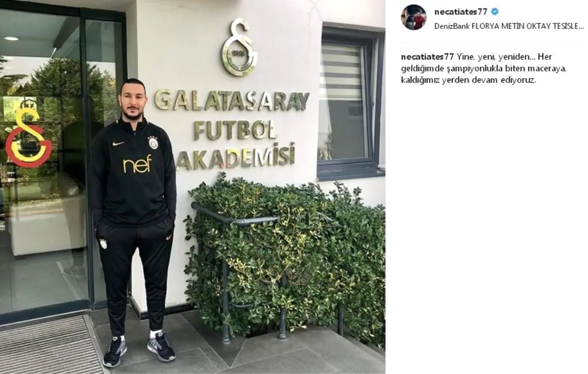 Necati Ateş, Galatasaray\'da Görevine Başladı