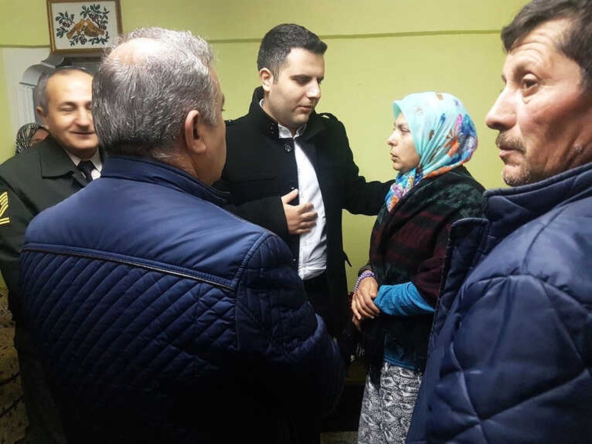 Kaymakam Ayaz\'dan Afrin\'de Yaralanan Askerin Ailesine Ziyaret