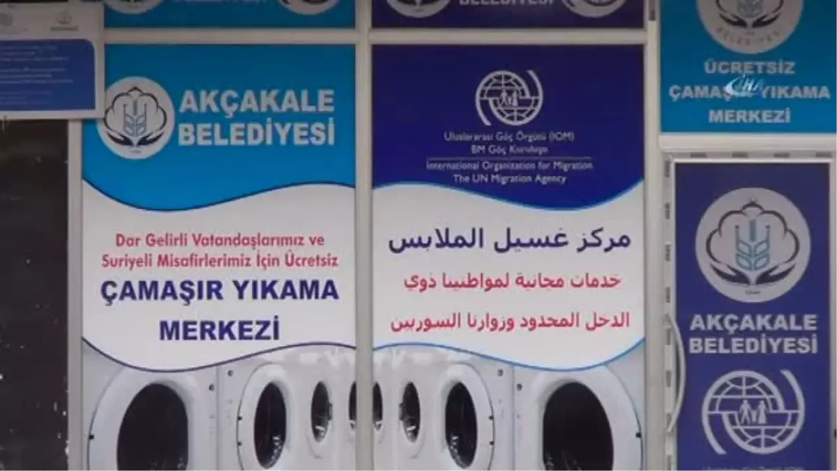 Dar Gelirli Aileler İçin Akçakale\'de Çamaşırhane Hizmeti