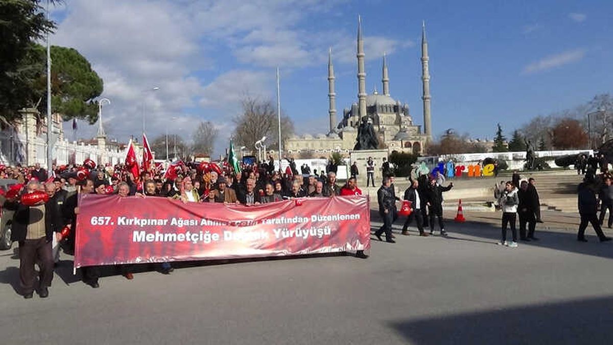 Edirne\'den Zeytin Dalı Harekatı\'na Destek Yürüyüşü