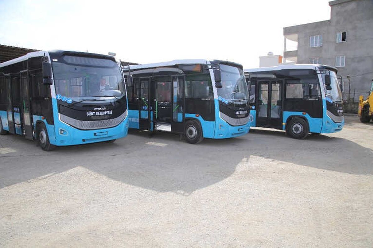 Siirt Belediyesine 3 Otobüs
